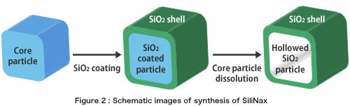 Figure2:Schematic images of synthesis of SiliNax.