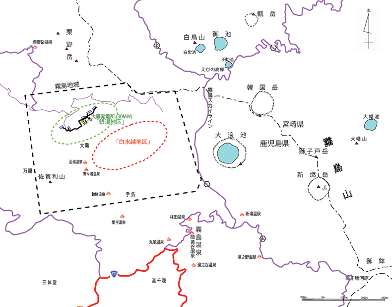 大霧第二プロジェクト位置図