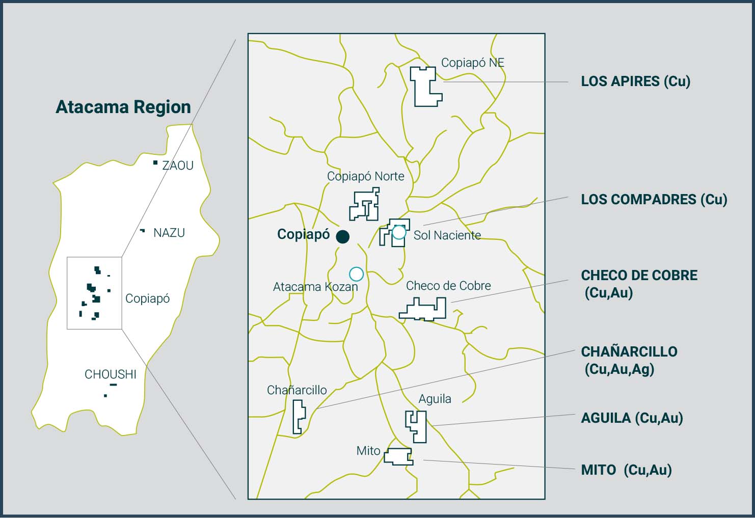 Fig.3 Project Location Map of Copiapó Area