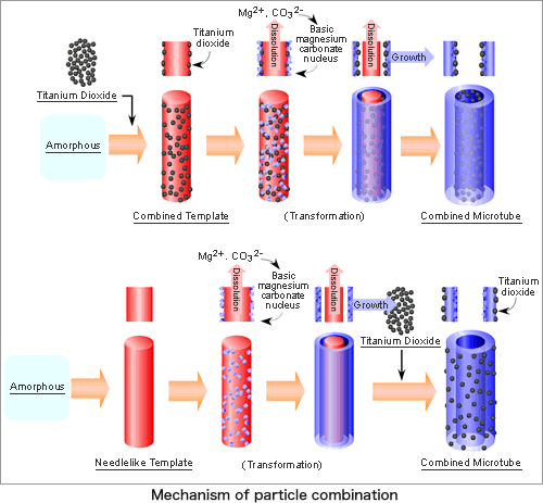 Figure:Mechanism of particle combination
